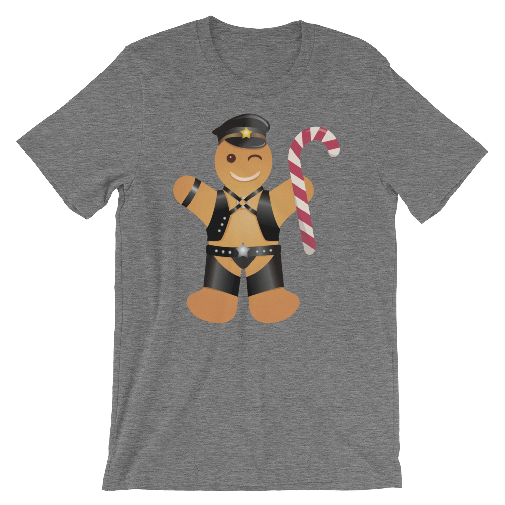 Gingerbread Leather Man-Christmas T-Shirts-Swish Embassy