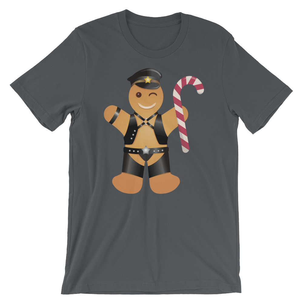 Gingerbread Leather Man-Christmas T-Shirts-Swish Embassy