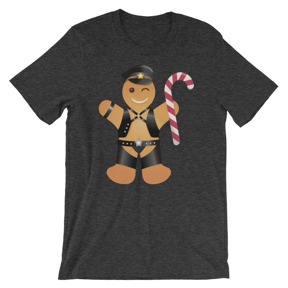 Gingerbread Leather Man-T-Shirts-Swish Embassy