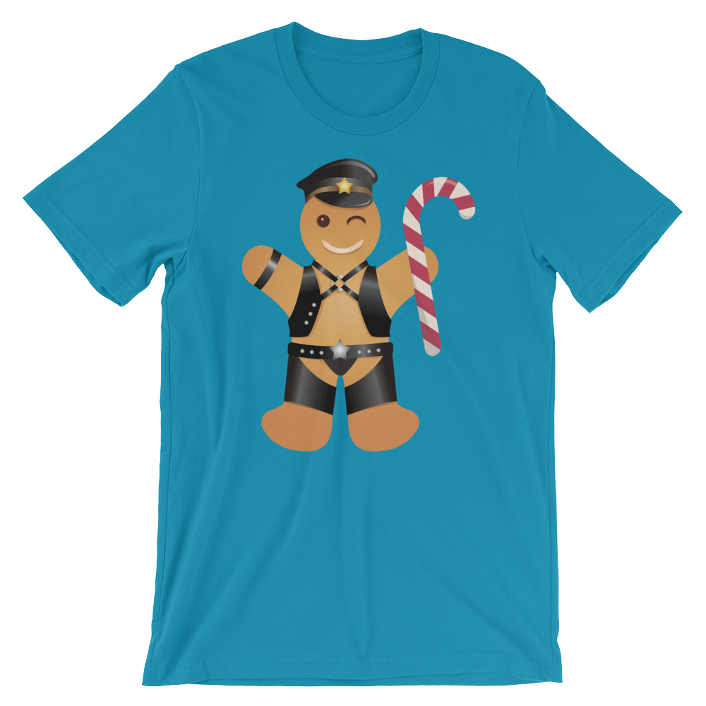 Gingerbread Leather Man-T-Shirts-Swish Embassy