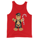 Gingerbread Leather Man (Tank Top)-Christmas Tank Tops-Swish Embassy