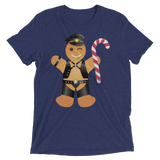 Gingerbread Leather Man (Triblend)-Triblend T-Shirt-Swish Embassy