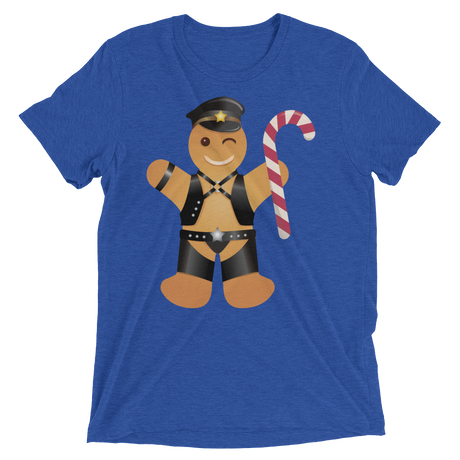 Gingerbread Leather Man (Triblend)-Triblend T-Shirt-Swish Embassy