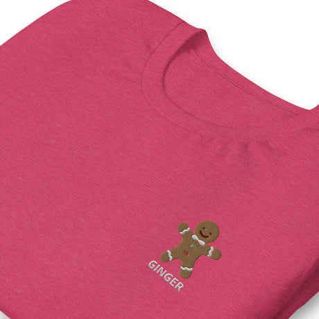 Gingerbread Man (Ginger)-Christmas T-Shirts Embroidery-Swish Embassy