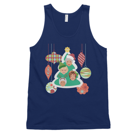 Golden Christmas (Tank Top)-Christmas Tank Tops-Swish Embassy