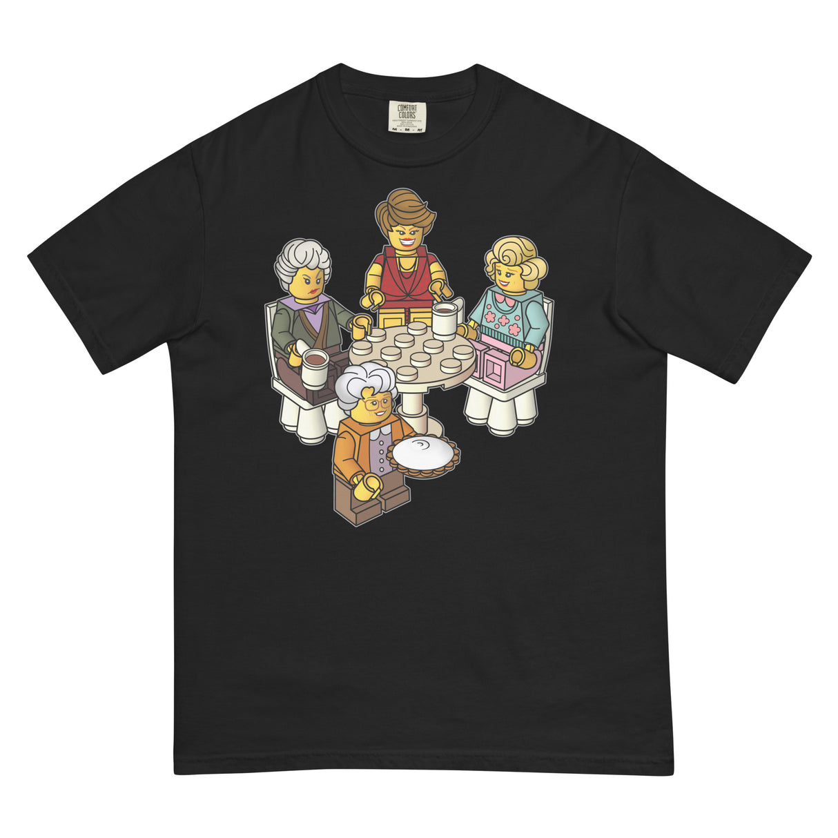 Golden Girls Blocks (Boxy Tee)-Boxy T-Shirt-Swish Embassy
