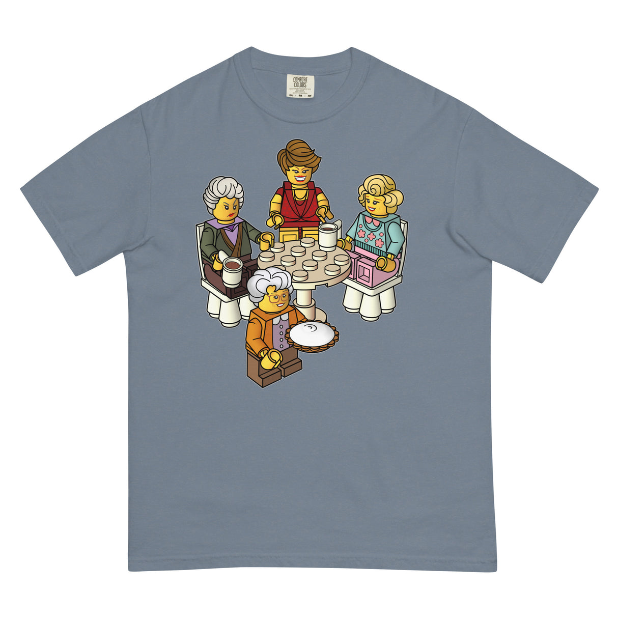 Golden Girls Blocks (Boxy Tee)-Boxy T-Shirt-Swish Embassy