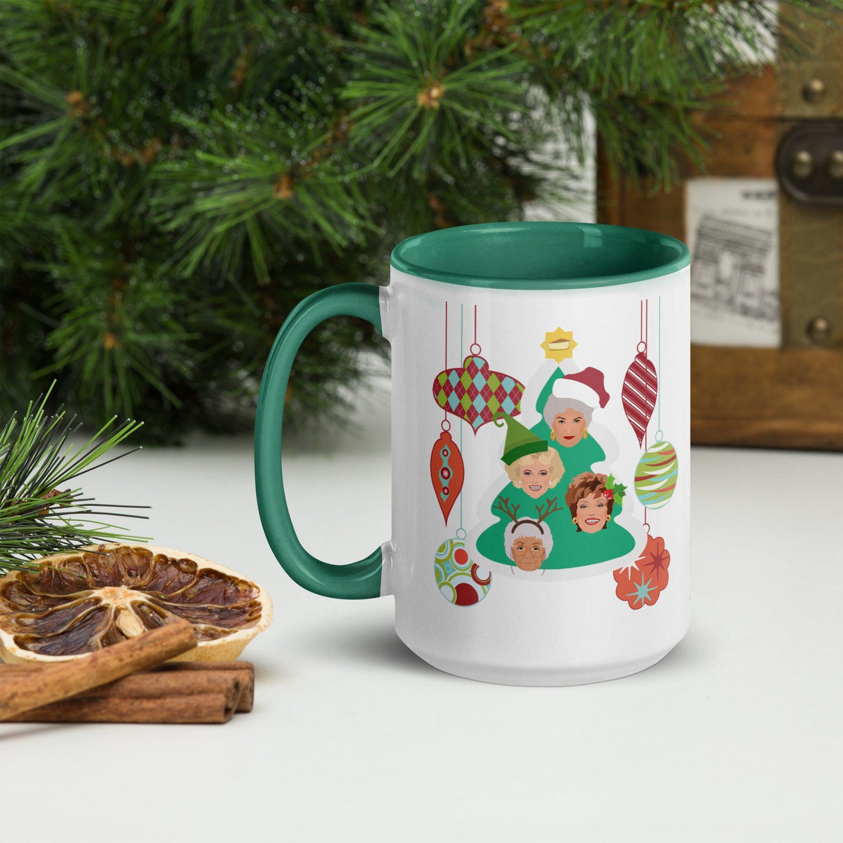 Golden Ornament (Christmas Mugs)-Mugs-Swish Embassy