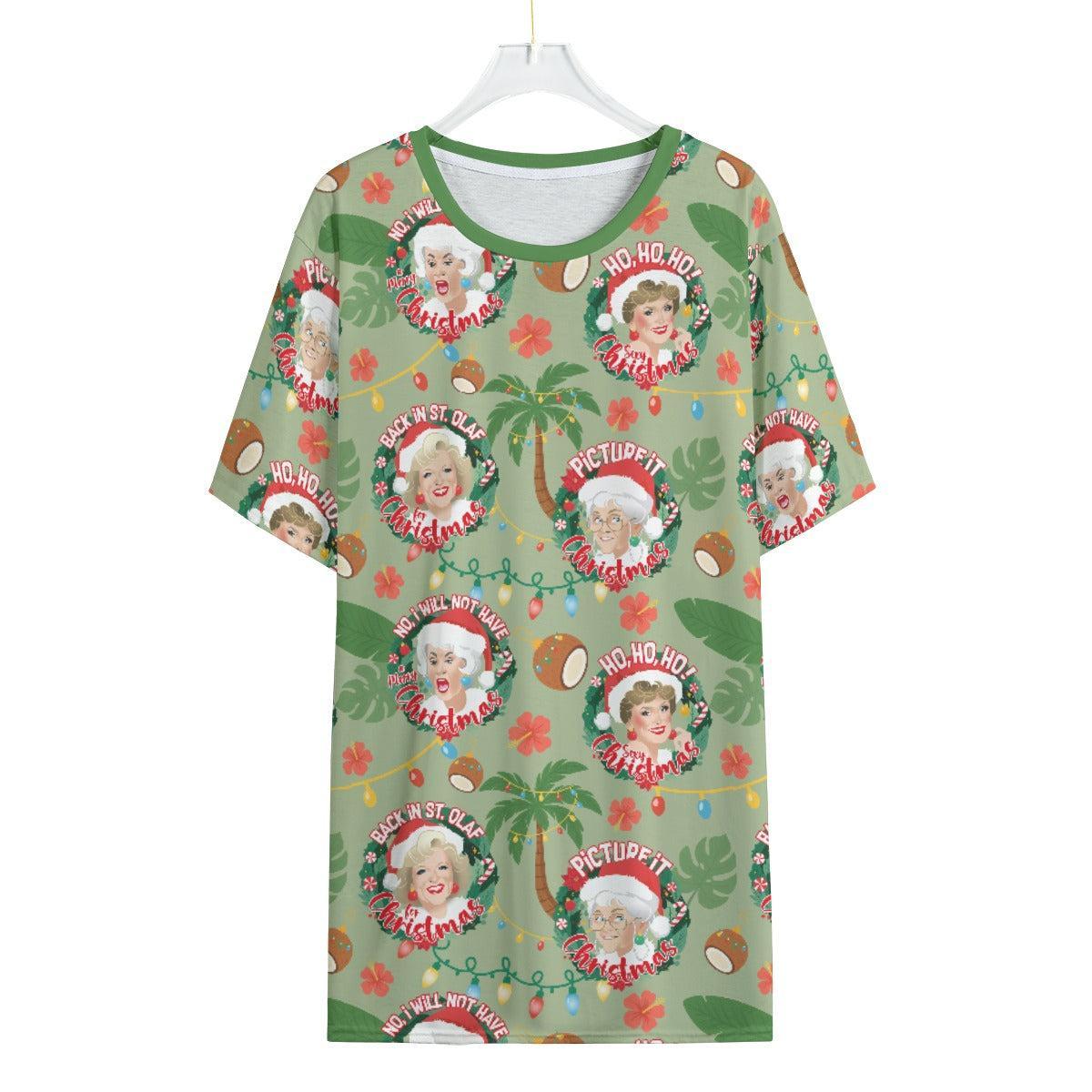 Golden XMas (Allover T-Shirt)-Allover T-Shirt-Swish Embassy