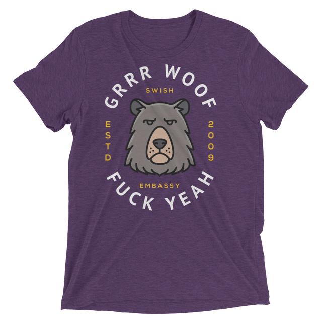 Grrr Woof (Triblend)-Triblend T-Shirt-Swish Embassy