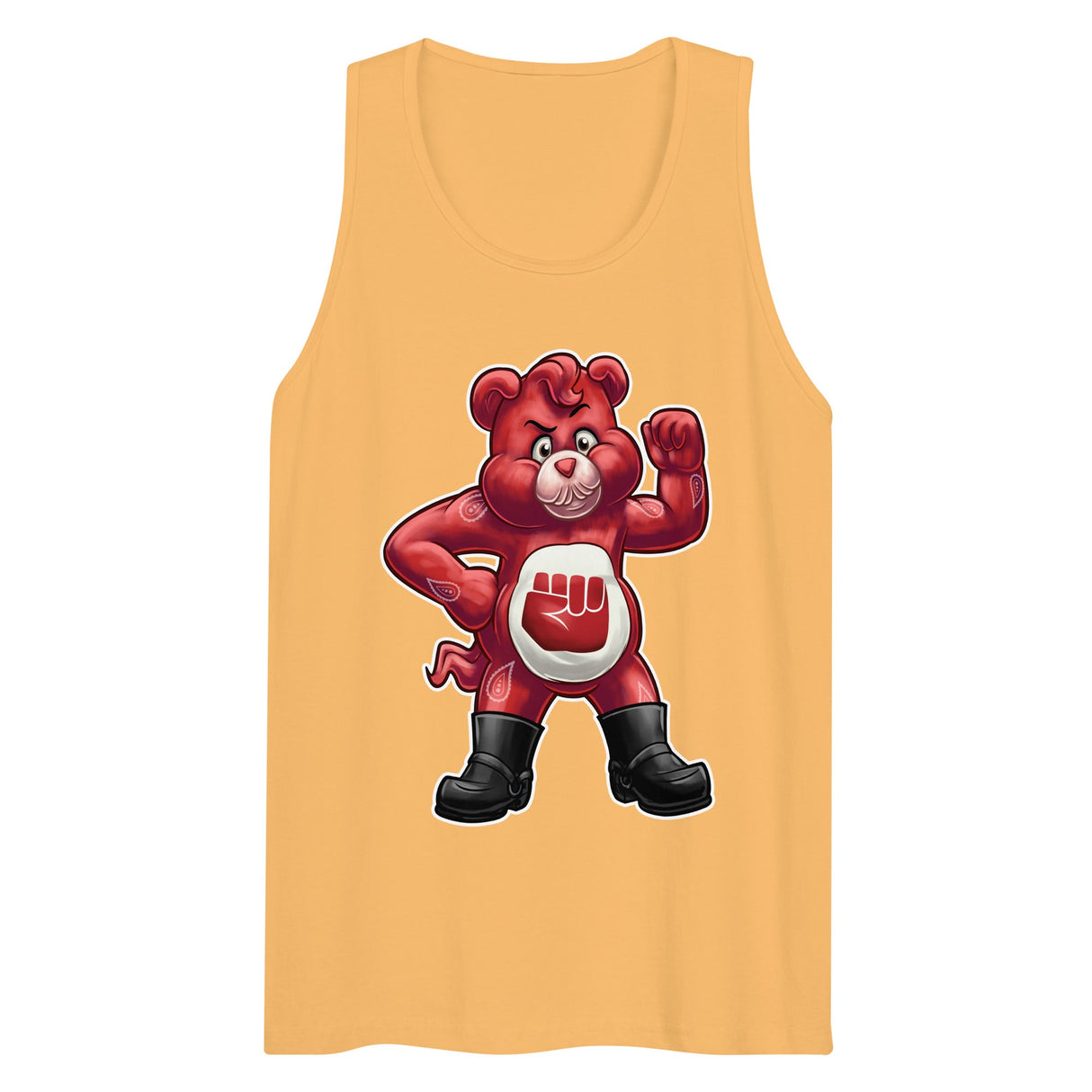 Hanky Bear - Red (Tank Top)-Tank Top-Swish Embassy