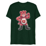 Hanky Bear - Red (Triblend)-Triblend T-Shirt-Swish Embassy