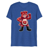 Hanky Bear - Red (Triblend)-Triblend T-Shirt-Swish Embassy