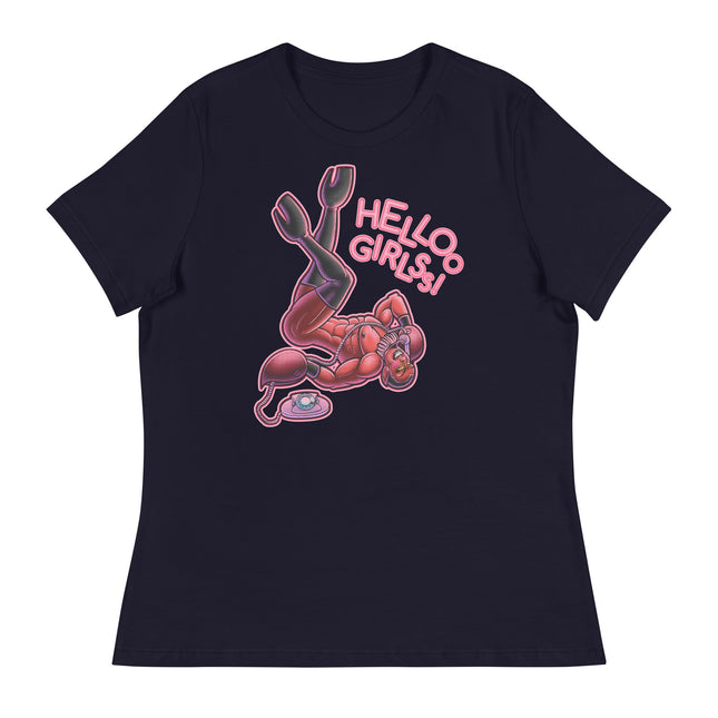 Helloo Girlss! (Women's Relaxed T-Shirt)-Women's T-Shirts-Swish Embassy