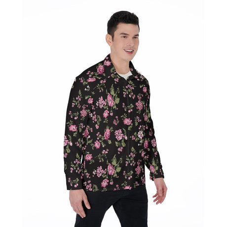 Hint of Floral (Long Sleeve Button Shirt)-Long Sleeve Button Shirts-Swish Embassy