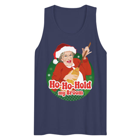 Ho Ho Hold My Broom (Tank top)-Christmas Tank Tops-Swish Embassy