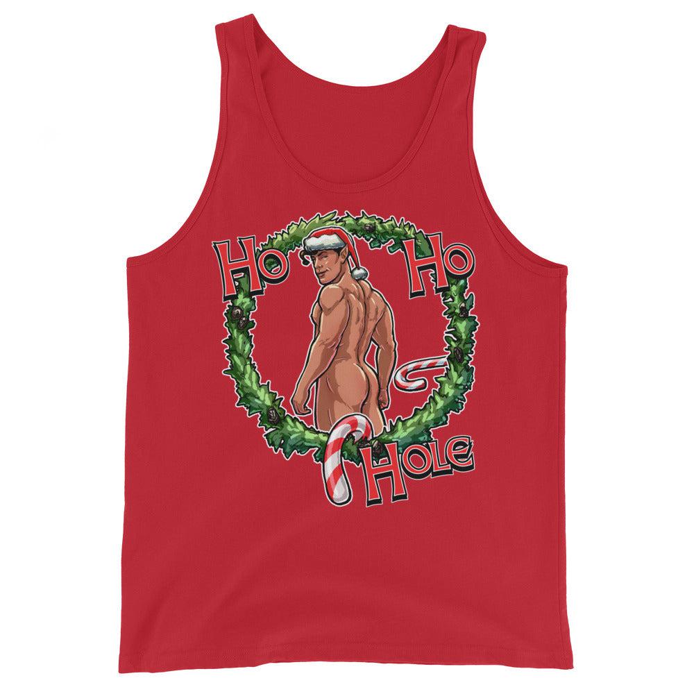 Ho Ho Hole (Tank Top)-Christmas Tank Tops-Swish Embassy