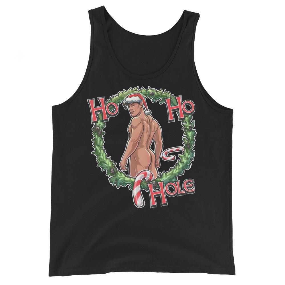 Ho Ho Hole (Tank Top)-Christmas Tank Tops-Swish Embassy