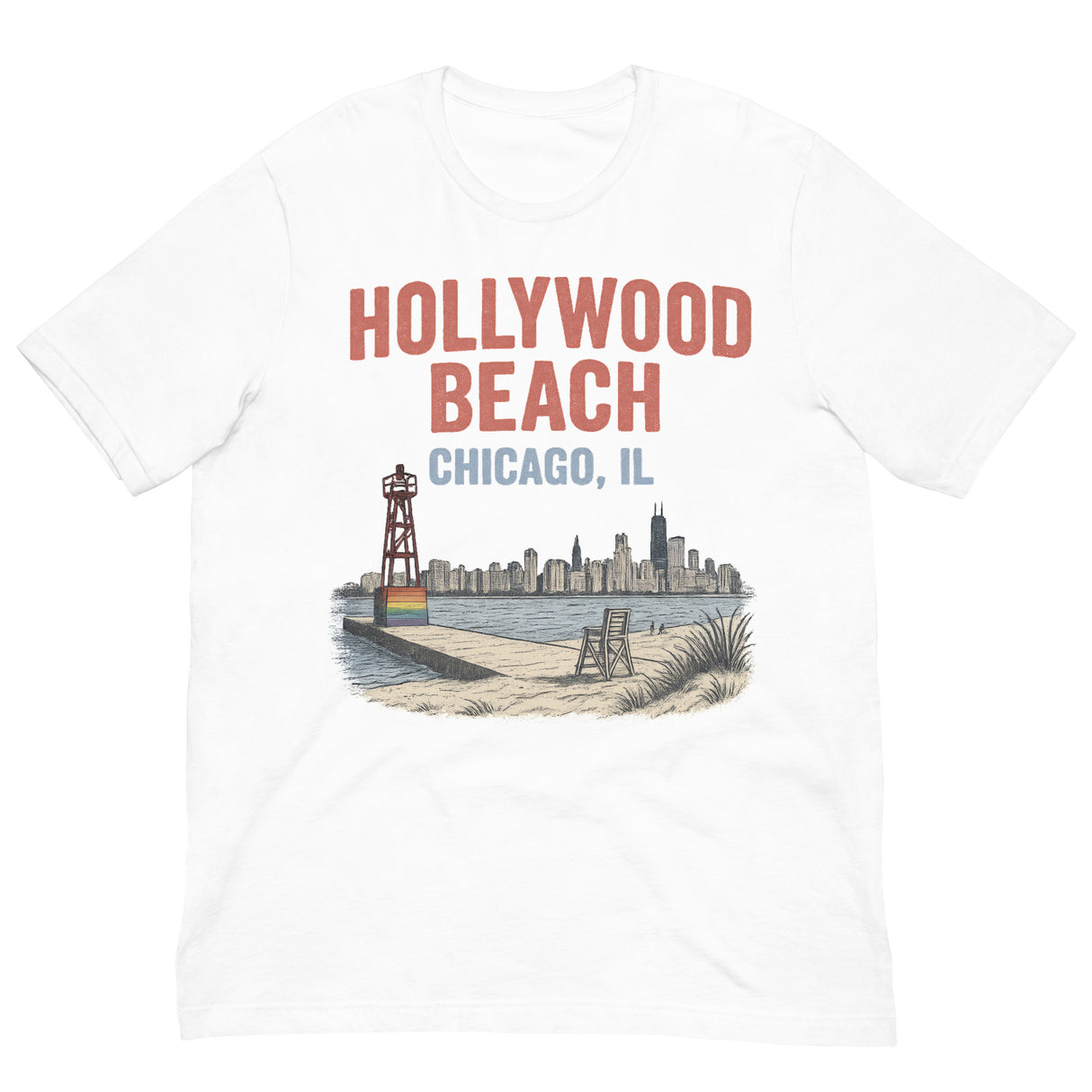 Hollywood Beach-T-Shirts-Swish Embassy