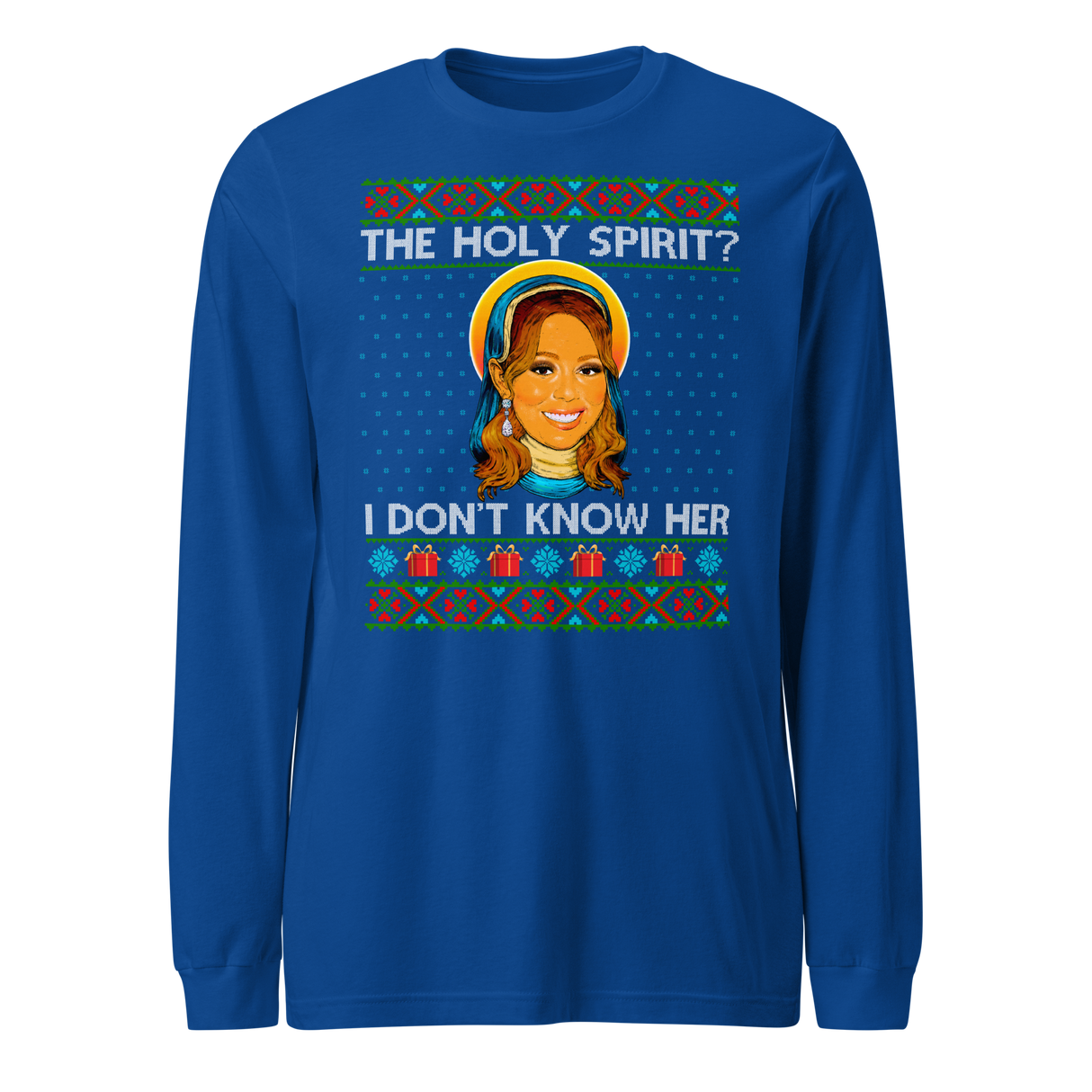 Holy Spirit? I Don't Know Her (Ugly Christmas)-Christmas T-Shirts-Swish Embassy