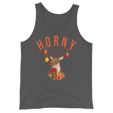 Horny (Tank Top)-Christmas Tank Tops-Swish Embassy