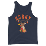 Horny (Tank Top)-Christmas Tank Tops-Swish Embassy