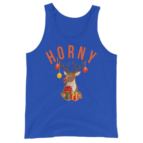 Horny (Tank Top)-Christmas Tanks-Swish Embassy