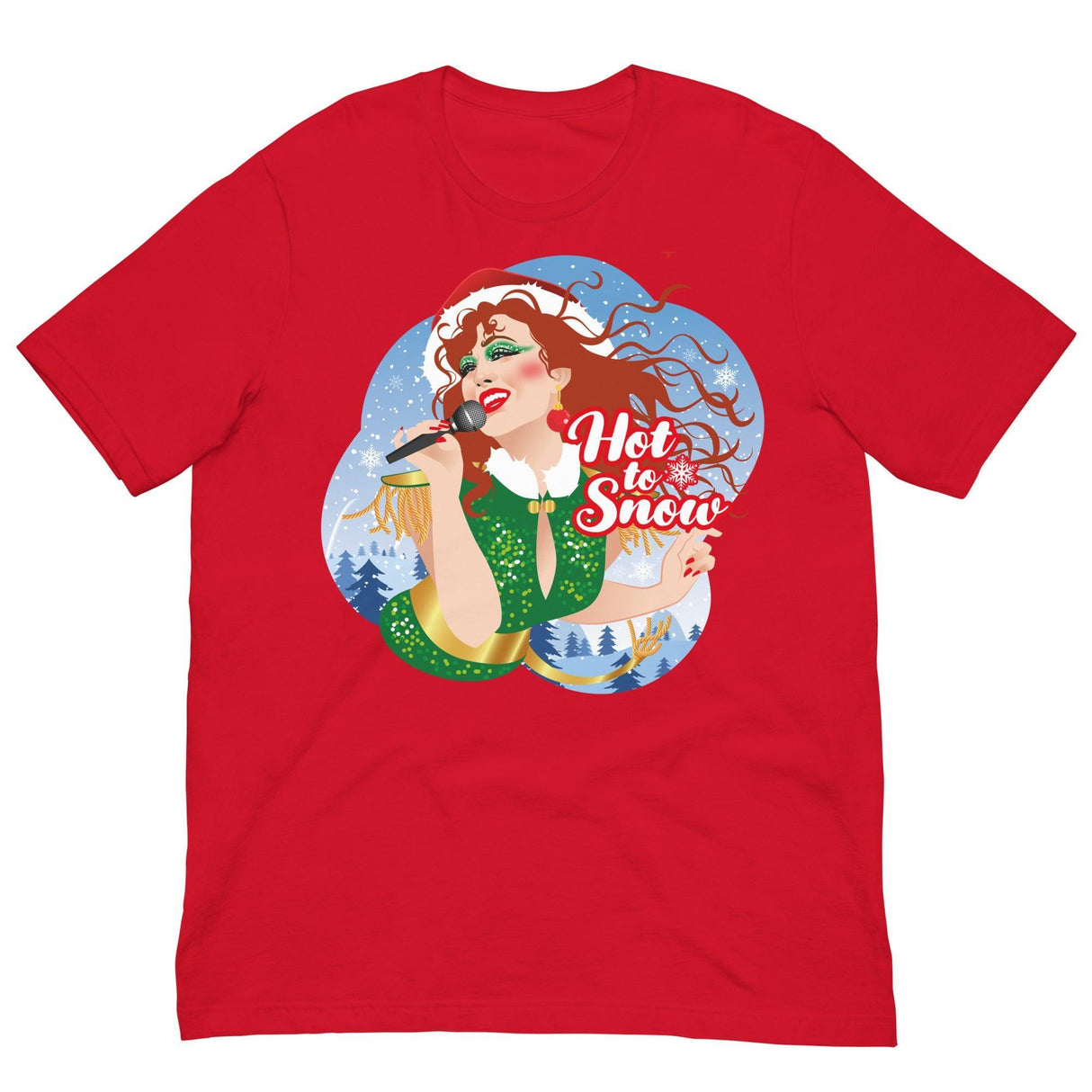 Hot To Snow-Christmas T-Shirts-Swish Embassy