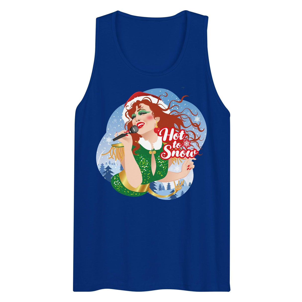 Hot To Snow (Tank top)-Christmas Tank Tops-Swish Embassy