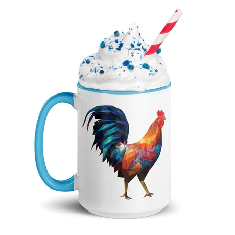 Huge Polygon Rooster (Mug)-Mugs-Swish Embassy