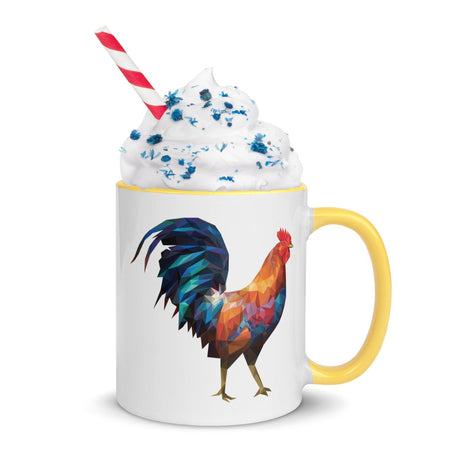 Huge Polygon Rooster (Mug)-Mugs-Swish Embassy