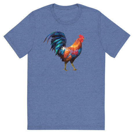 Huge Polygon Rooster (Retail Triblend)-Triblend T-Shirt-Swish Embassy