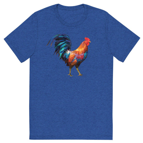 Huge Polygon Rooster (Retail Triblend)-Triblend T-Shirt-Swish Embassy