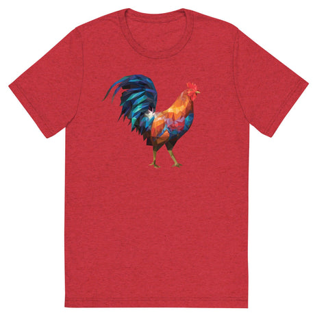 Huge Polygon Rooster (Retail Triblend)-Triblend T-Shirt-Swish Embassy