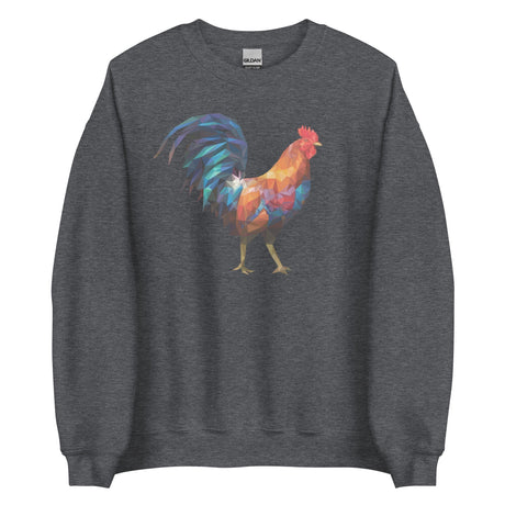 Huge Polygon Rooster (Sweatshirt)-Sweatshirt-Swish Embassy