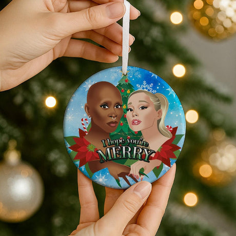 I Hope You're Merry (Ceramic Holiday Keepsake)-Ceramic Holiday Keepsake-Swish Embassy