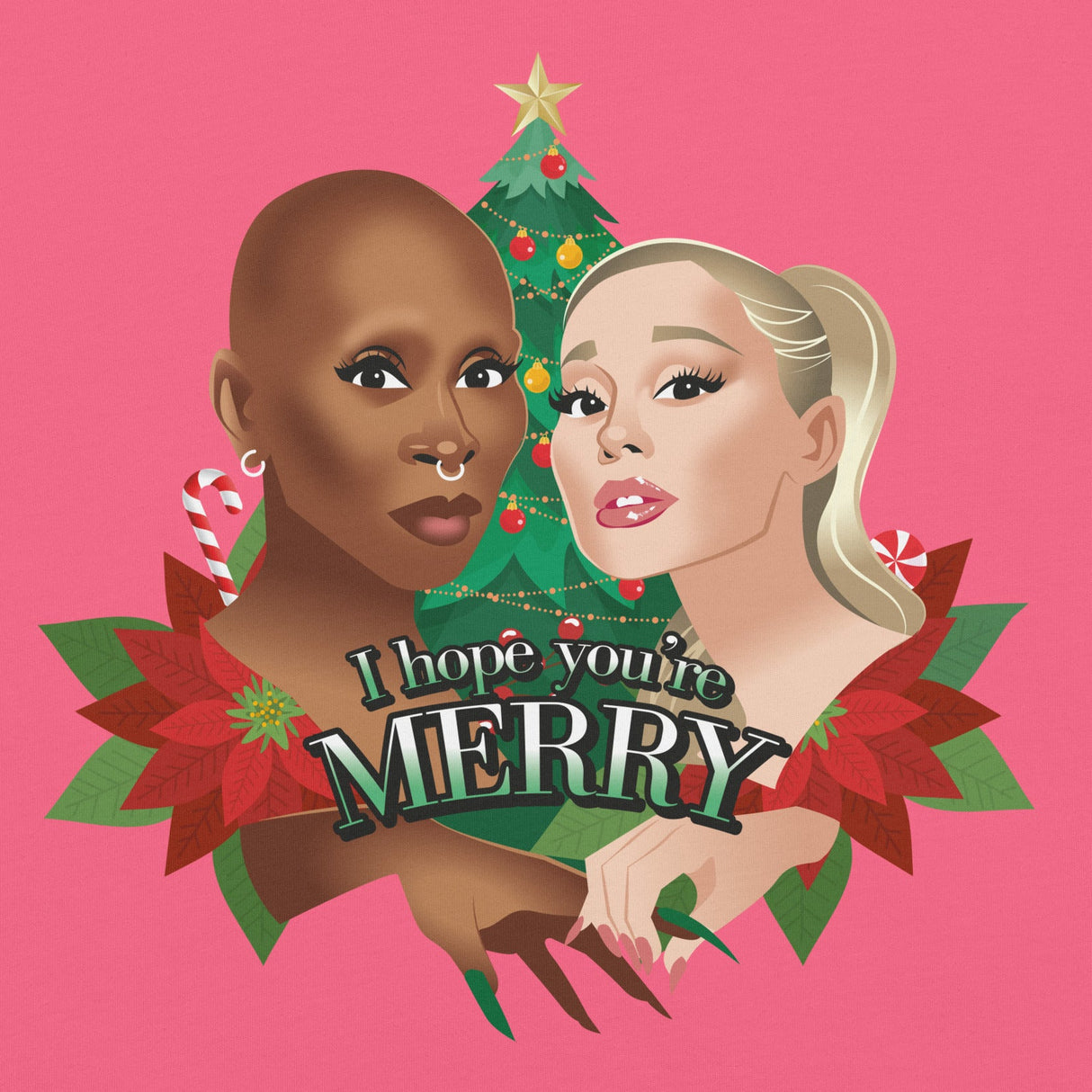 I Hope You're Merry-Christmas T-Shirts-Swish Embassy