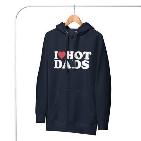 I Love Hot Dads (Hoodie)-Hoodie-Swish Embassy