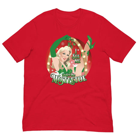 I See Me Under the Mistletoe-T-Shirts-Swish Embassy
