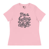 I'm a F*cking Delight (Women's Relaxed T-Shirt)-Women's T-Shirts-Swish Embassy