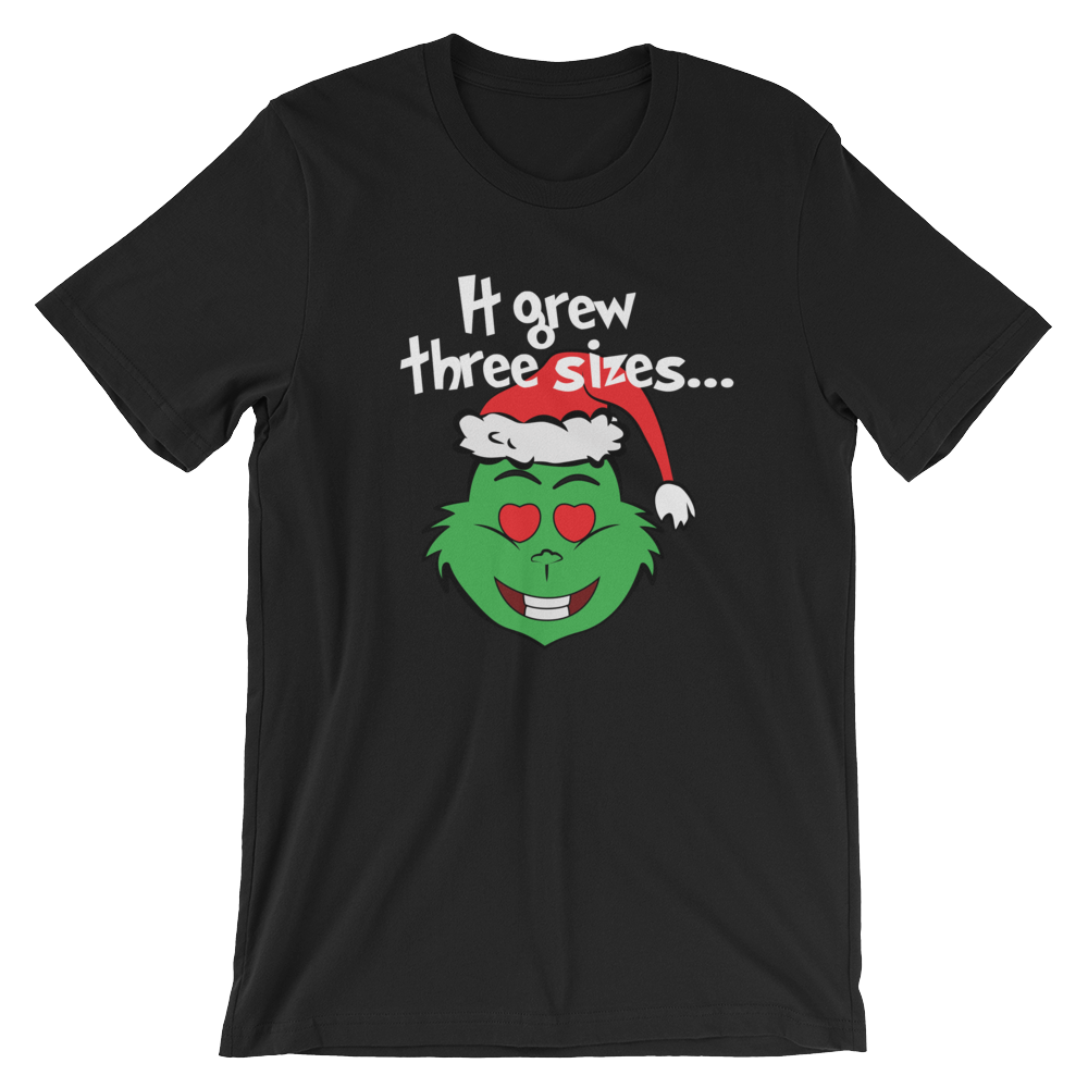 It Grew Three Sizes-Christmas T-Shirts-Swish Embassy