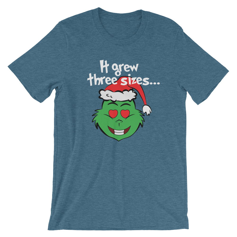 It Grew Three Sizes-Christmas T-Shirts-Swish Embassy