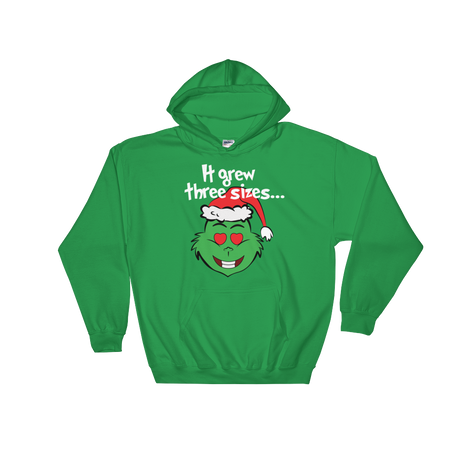 It Grew Three Sizes (Hoodie)-Christmas Hoodies-Swish Embassy