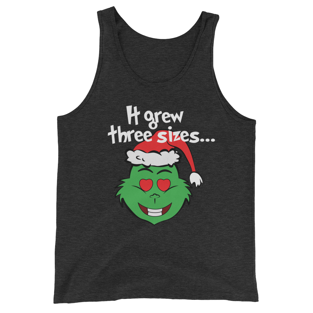 It Grew Three Sizes (Tank Top)-Christmas Tanks-Swish Embassy