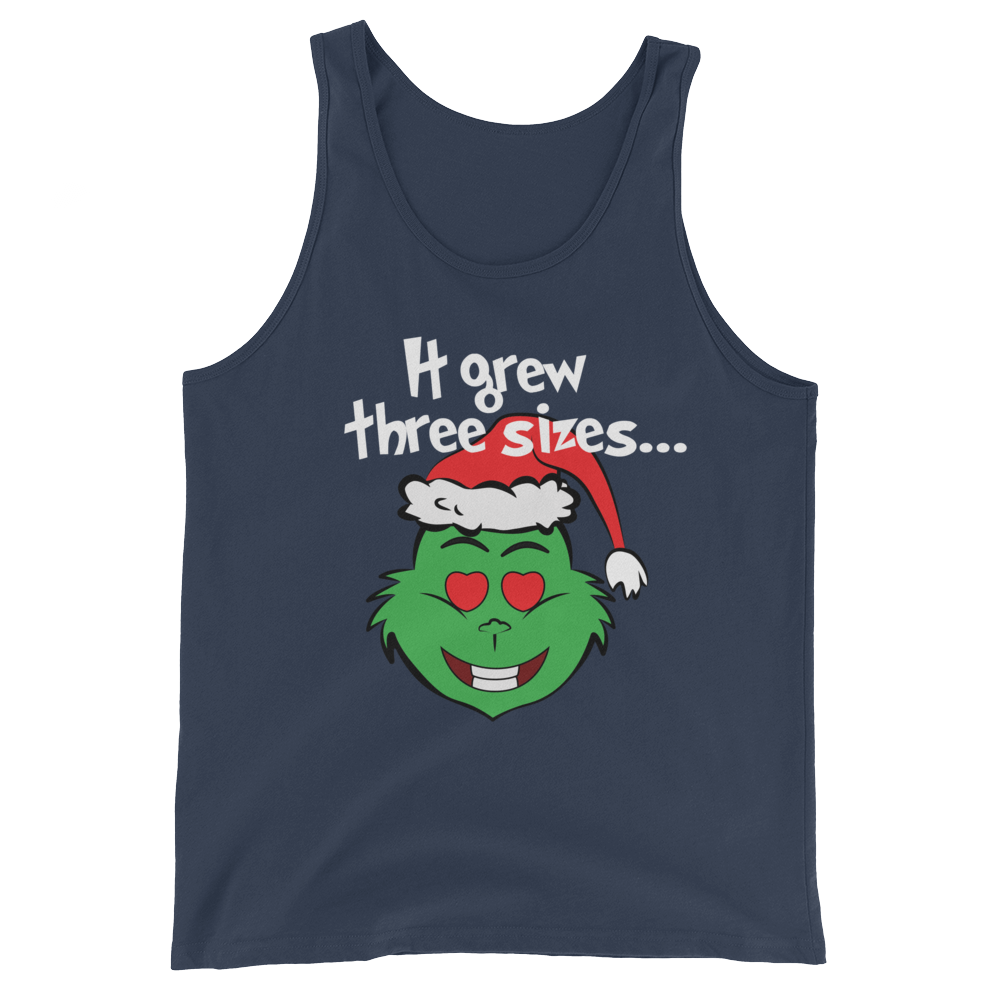 It Grew Three Sizes (Tank Top)-Christmas Tanks-Swish Embassy