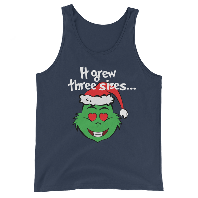 It Grew Three Sizes (Tank Top)-Christmas Tanks-Swish Embassy