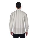 Ivory Stripes (Long Sleeve Button Shirt)-Long Sleeve Button Shirts-Swish Embassy