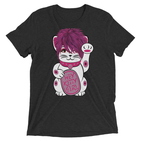 Kitty Girl (Triblend)-Triblend T-Shirt-Swish Embassy