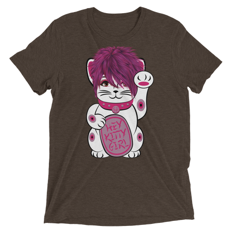 Kitty Girl (Triblend)-Triblend T-Shirt-Swish Embassy