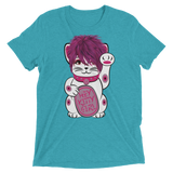 Kitty Girl (Triblend)-Triblend T-Shirt-Swish Embassy